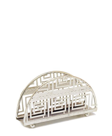 versace napkin holder glass